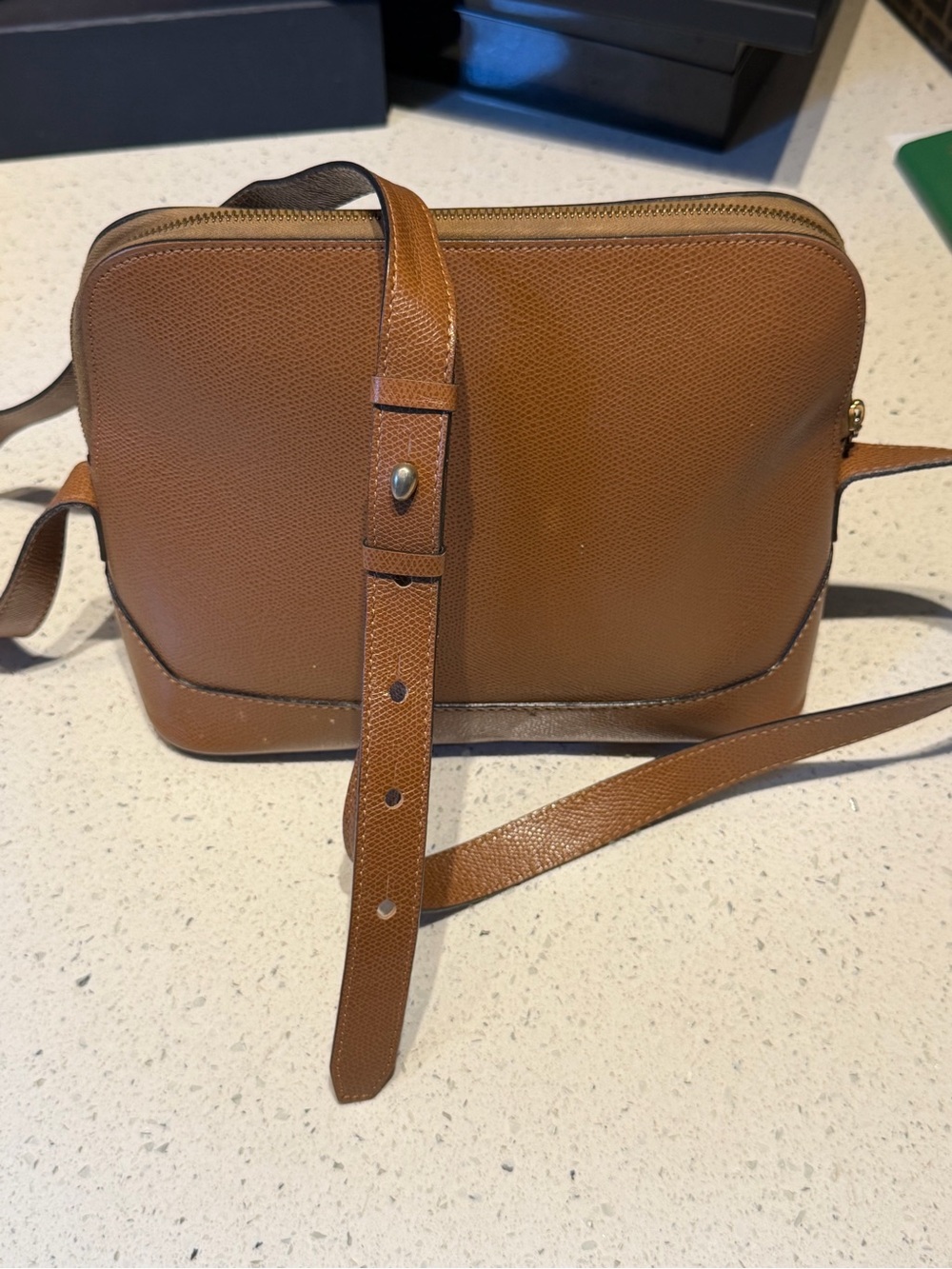 Celine vintage Classic Tan Leather shoulder Bag PROJECT